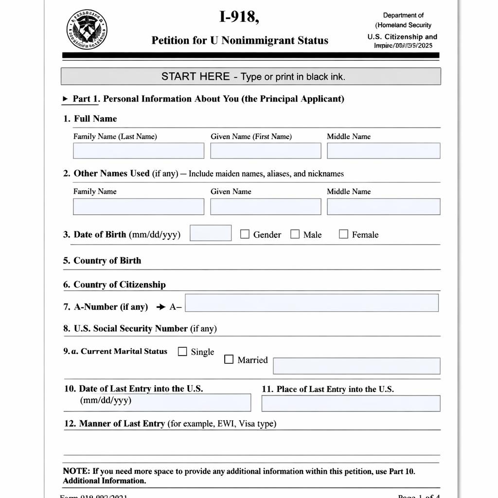 I-918 Petition for U Nonimmigrant Status - Ragheb Immigration Lawyer