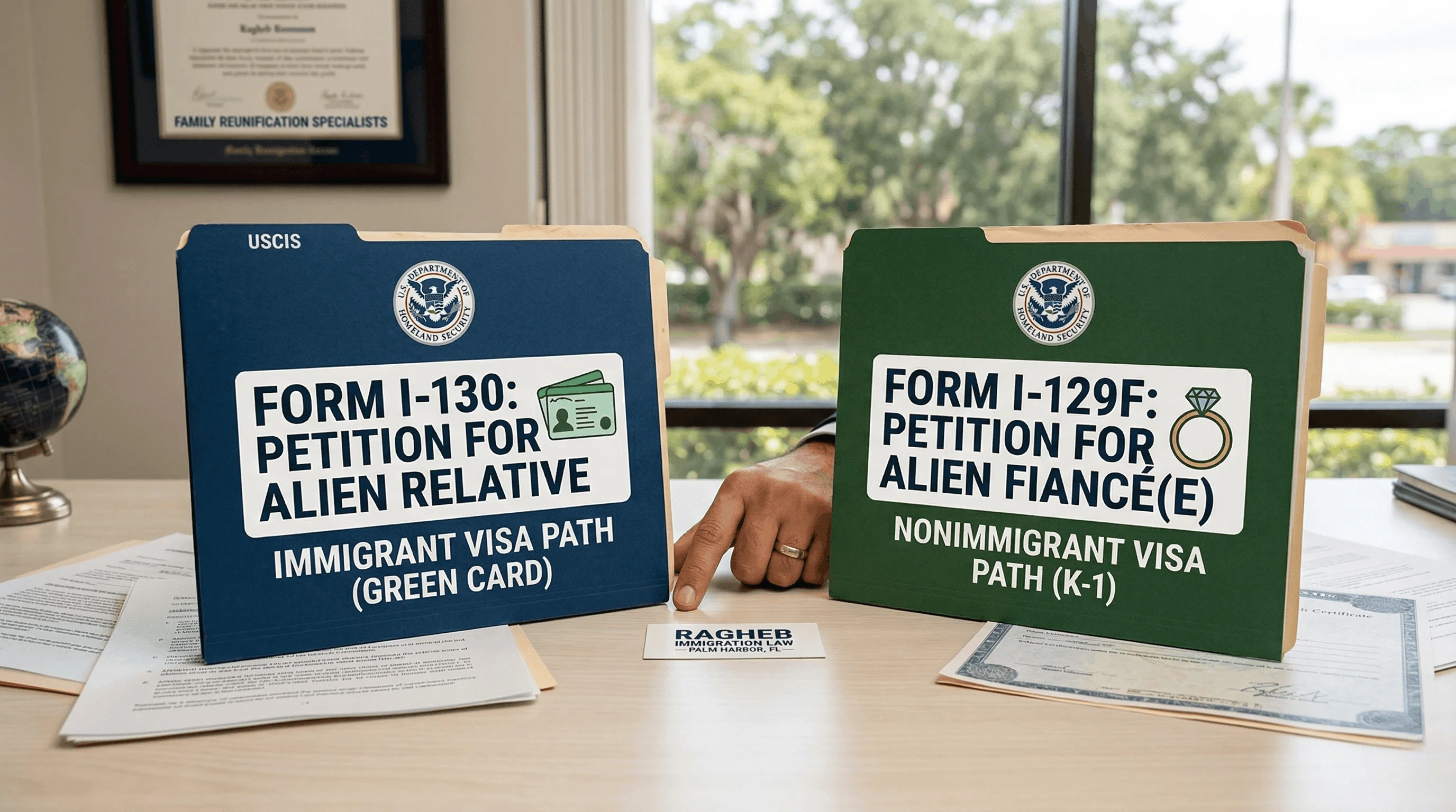 I-130 vs. I-129F - Which Path to a Green Card is Right for Your Family? - Ragheb Immigration Lawyer
